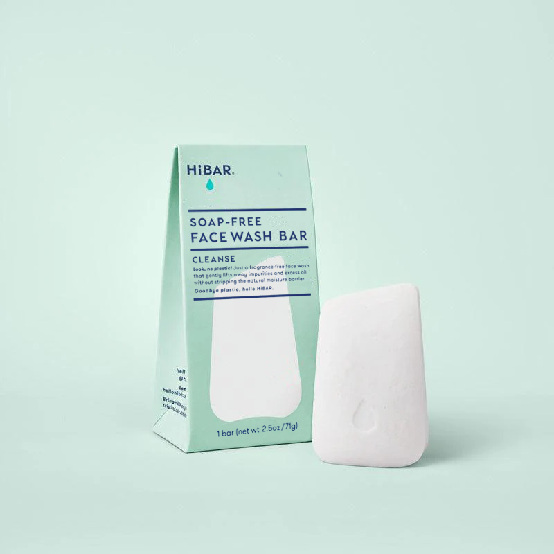 HiBAR Cleanse Face Wash Bar & Facial Cleanser for Women