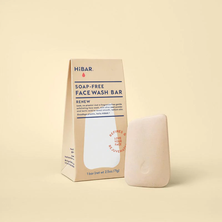 HiBAR Renew Face Wash Bar | Exfoliating Face Wash for Women