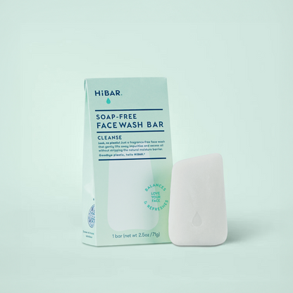 HiBAR Cleanse Face Wash Bar & Facial Cleanser for Women