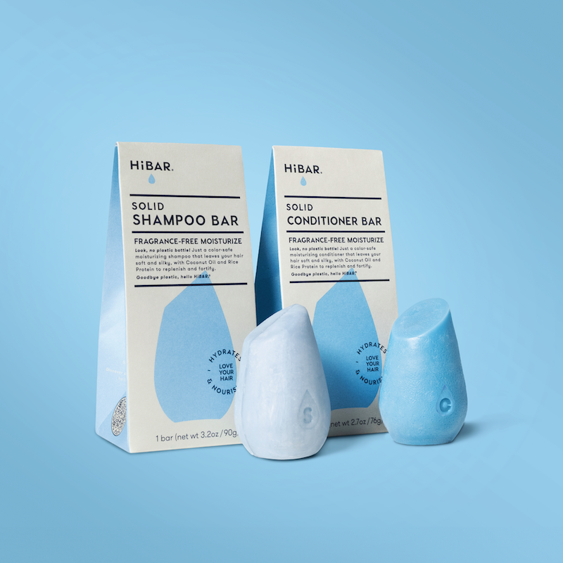 HiBAR Fragrance-free Moisturize Shampoo & Conditioner Bar Set