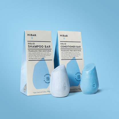 HiBAR Fragrance-free Moisturize Shampoo & Conditioner Bar Set