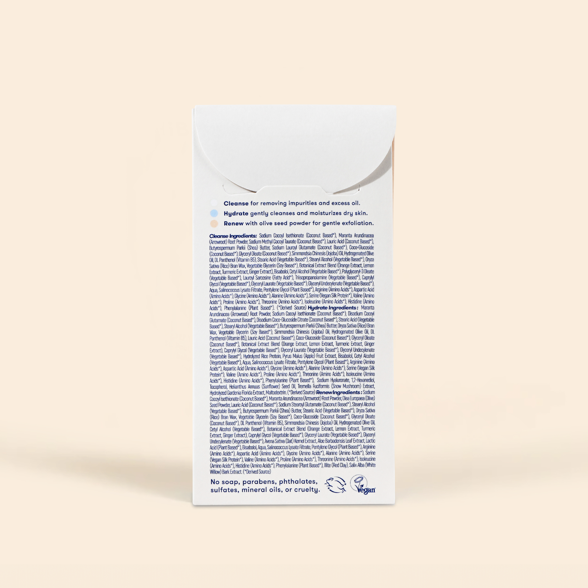 Back of Face Wash Sampler for all skin types