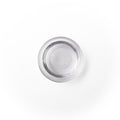 glycerin from soy in a glass dish. It is a clear liquid.